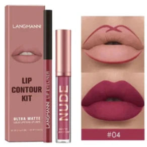 Conjunto 2 Peças Gloss e Lápis Labial Efeito Matte